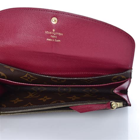 emilie wallet louis vuitton fuchsia.